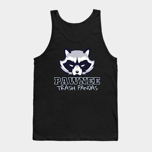 Pawnee Rangers - Parks and Rec Racoon Tank Top by howdysparrow